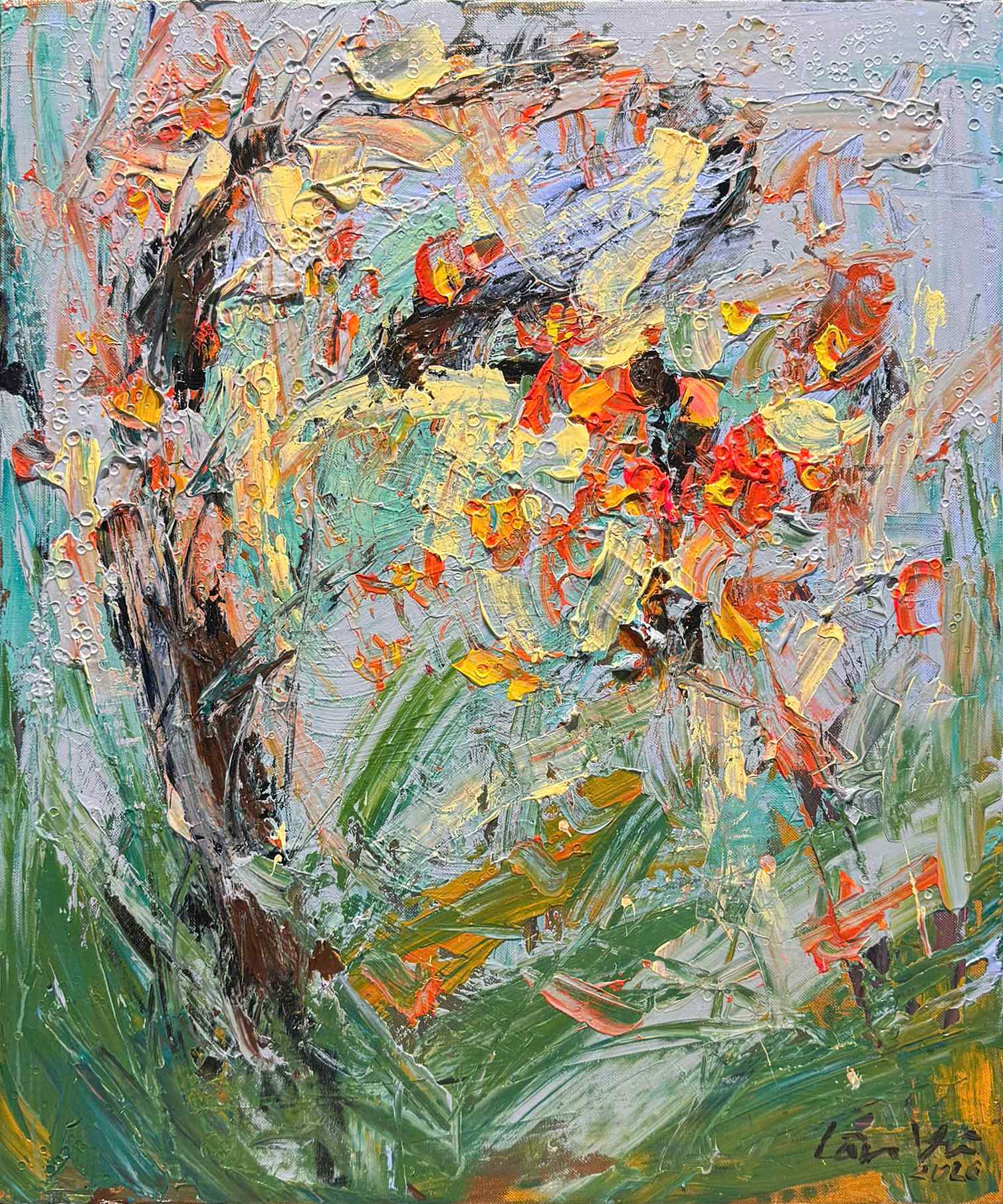 Gió ngang qua cánh đồng ký ức - 50x60 - HS Lân Vũ MAPS